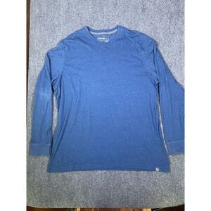 Eddie Bauer Legend Wash T-Shirt Mens TXXL Blue Long Sleeve  Crewneck